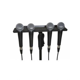 Держатель-лоток для четырех ручных микрофонов Gator Frameworks GFW-MIC-4TRAY Multi Mic Holder Four (4) Mics
